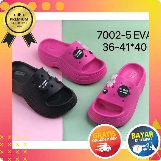 Sandal Slip Wanita Suede Etnik || Sendal Wanita | Sandal Wanita Murah | Sandal Lepek , Flet Sandal T