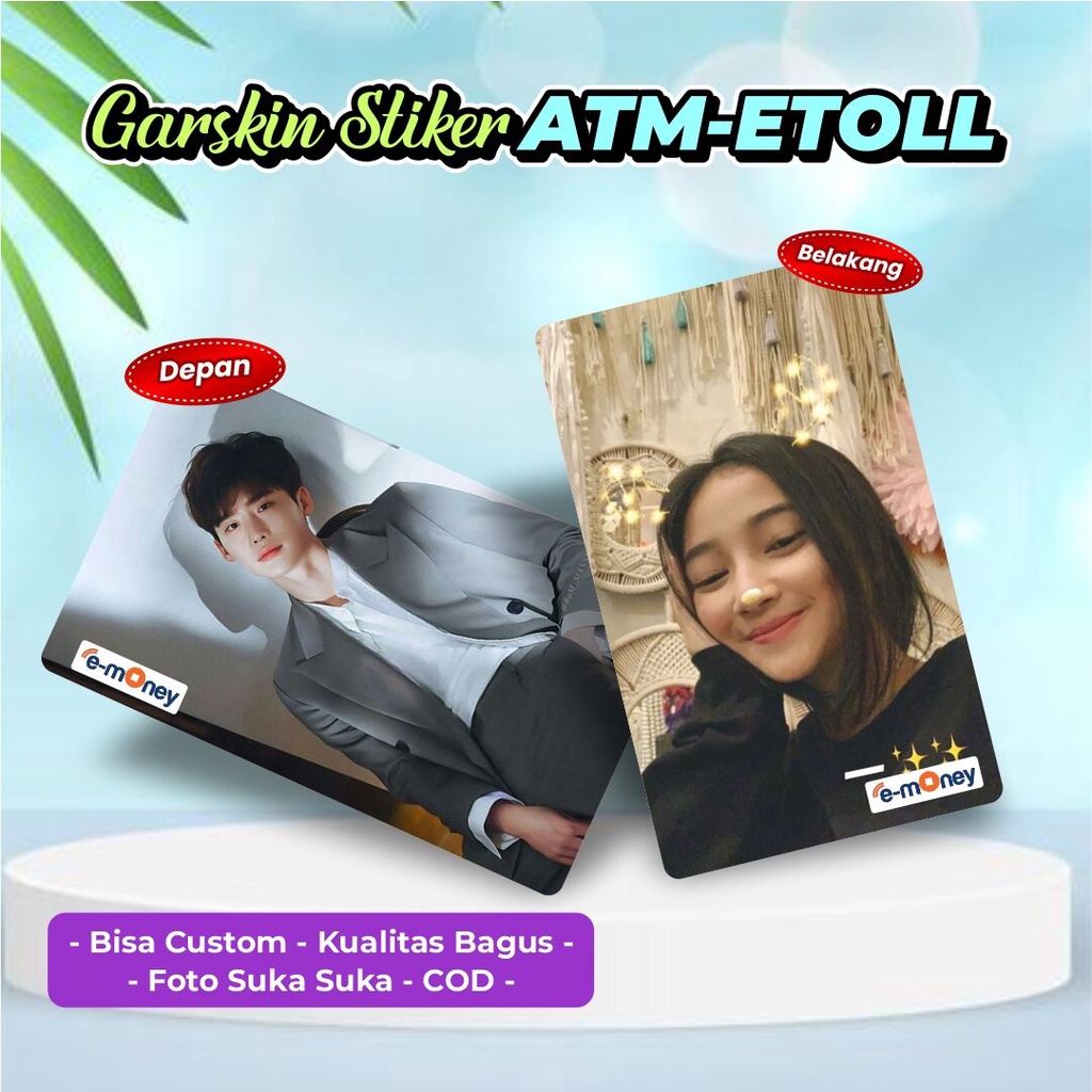 

Bisa Custom Cetak Stiker Atm Etoll Suka Suka