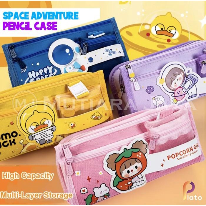 

Pensil Case Plato Kotak Tempat Pensil Anak Pencil Case Pouch Premium