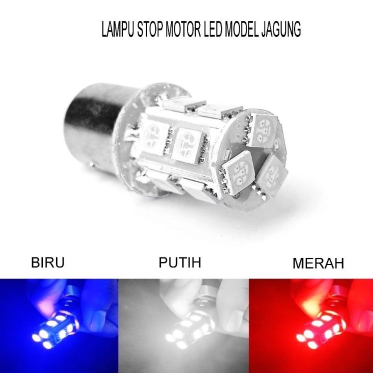 lampu Bohlam Stop JAGUNG LED bohlam lampu belakang led jagung 13 mata lampu stop motor universal