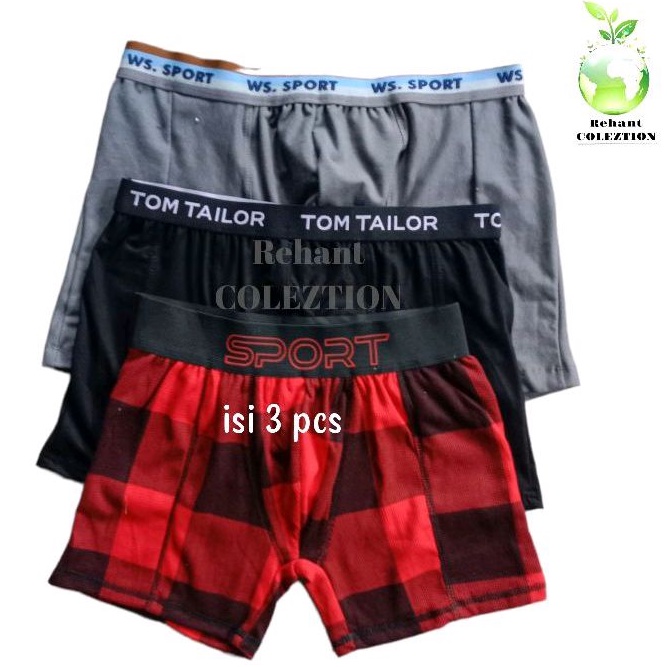 Promo isi 3 pcs celana dalam pria boxer murah berkualitas