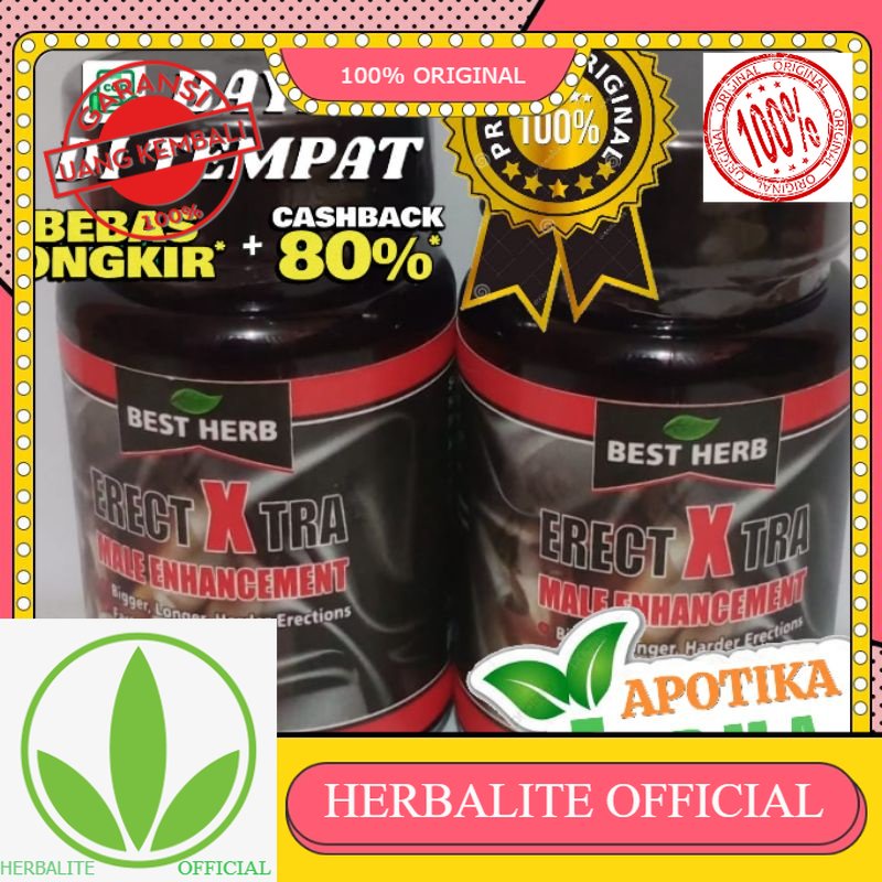 100% ORIGINAL ERECT XTRA MALE OBAT VITALITAS PRIA KUAT PATEN