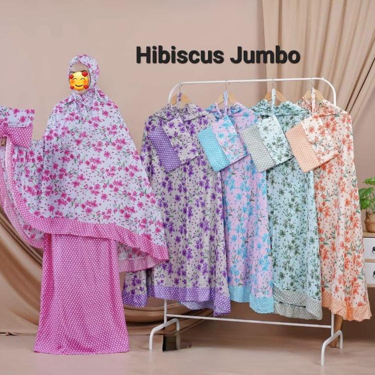 Mukena HIBISCUS POLKA Jumbo {CHE.18Oc22ғ}