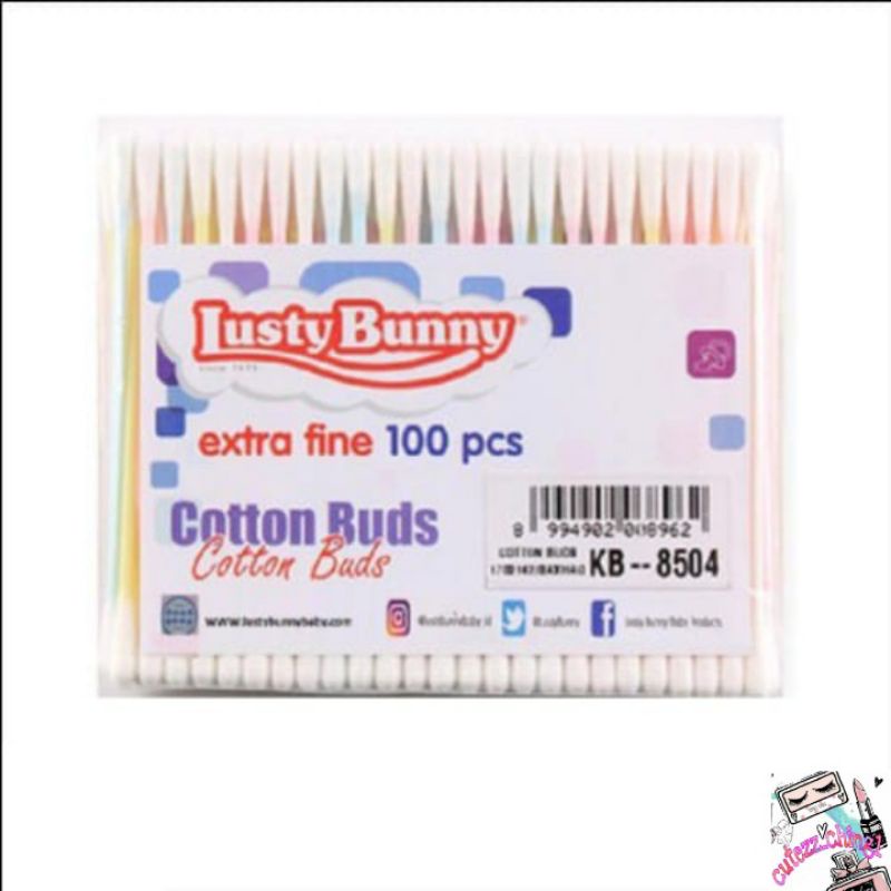 ☃Cutezz_Ching1☃Lusty Bunny Cotton Buds REFILL isi 100s - Bayi &amp; Dewasa