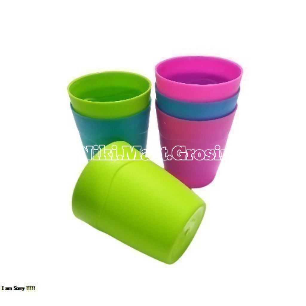 Gelas Cangkir Plastik LS - 601 / Cangkir Plastik Kecil