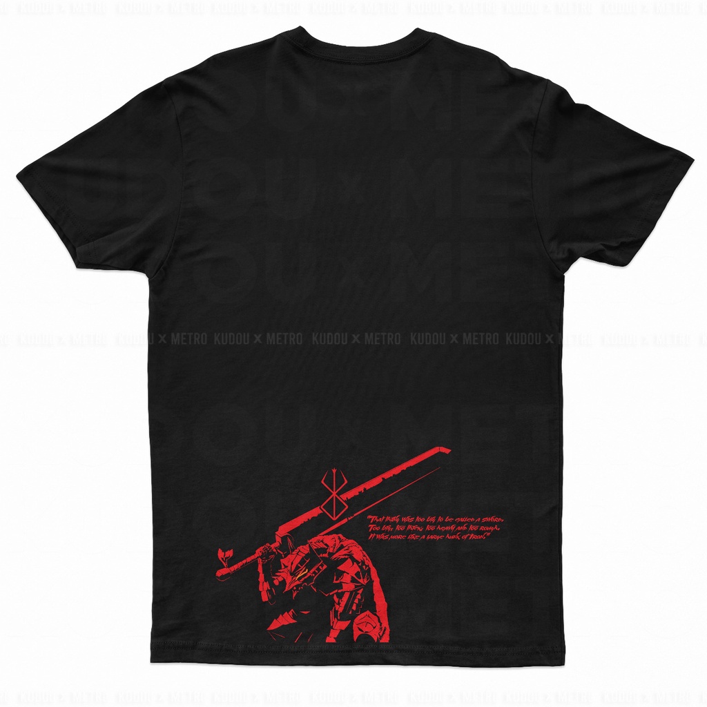 Tshirt Berserk Black Anime Manga Premium Unisex