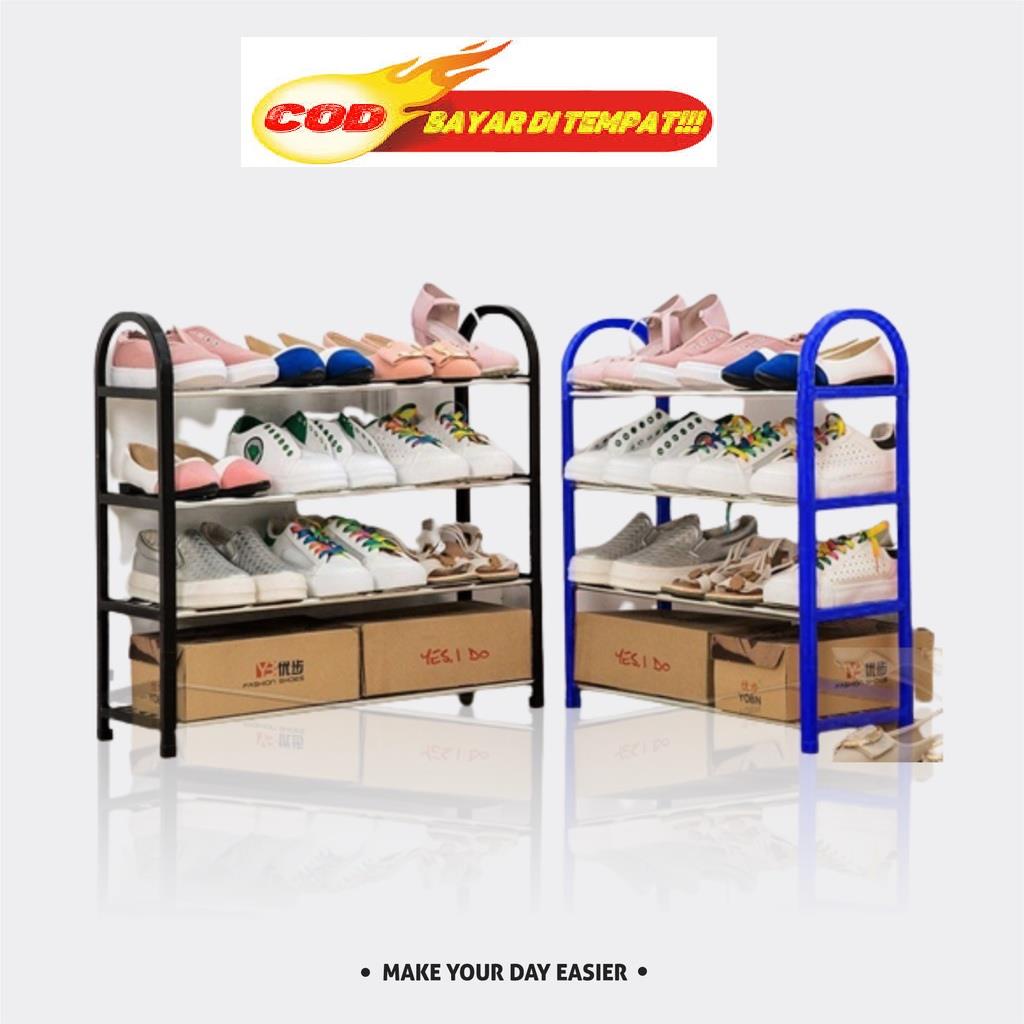 MJS 955 - Rak Sepatu 4 Susun 5 Susun Rak Serbaguna Multifungsi Bongkar Pasang Tempat Sepatu Sandal CH104 VANSTAR