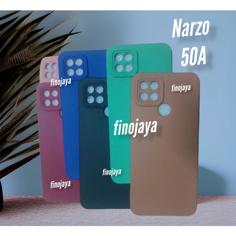 Case Macaron Narzo 50A Silikon Casing Selicon Pelindung Pro Camera