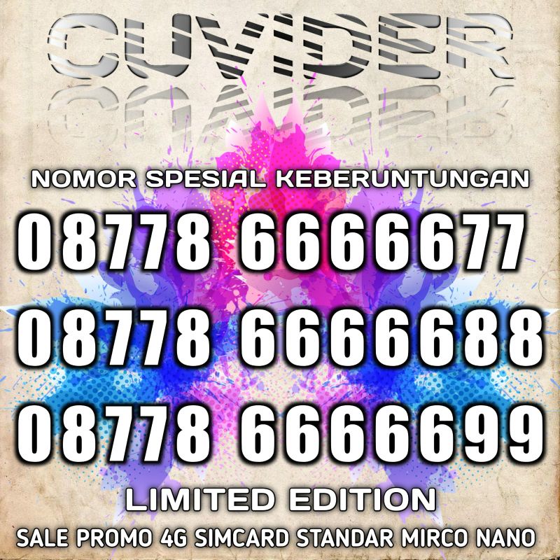 nomor XL perdana cantik nomor ganteng 66666