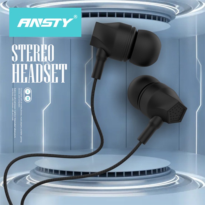 HEADSET EARPHONE HANDSFREE ANSTY E-022 MEGA BASS