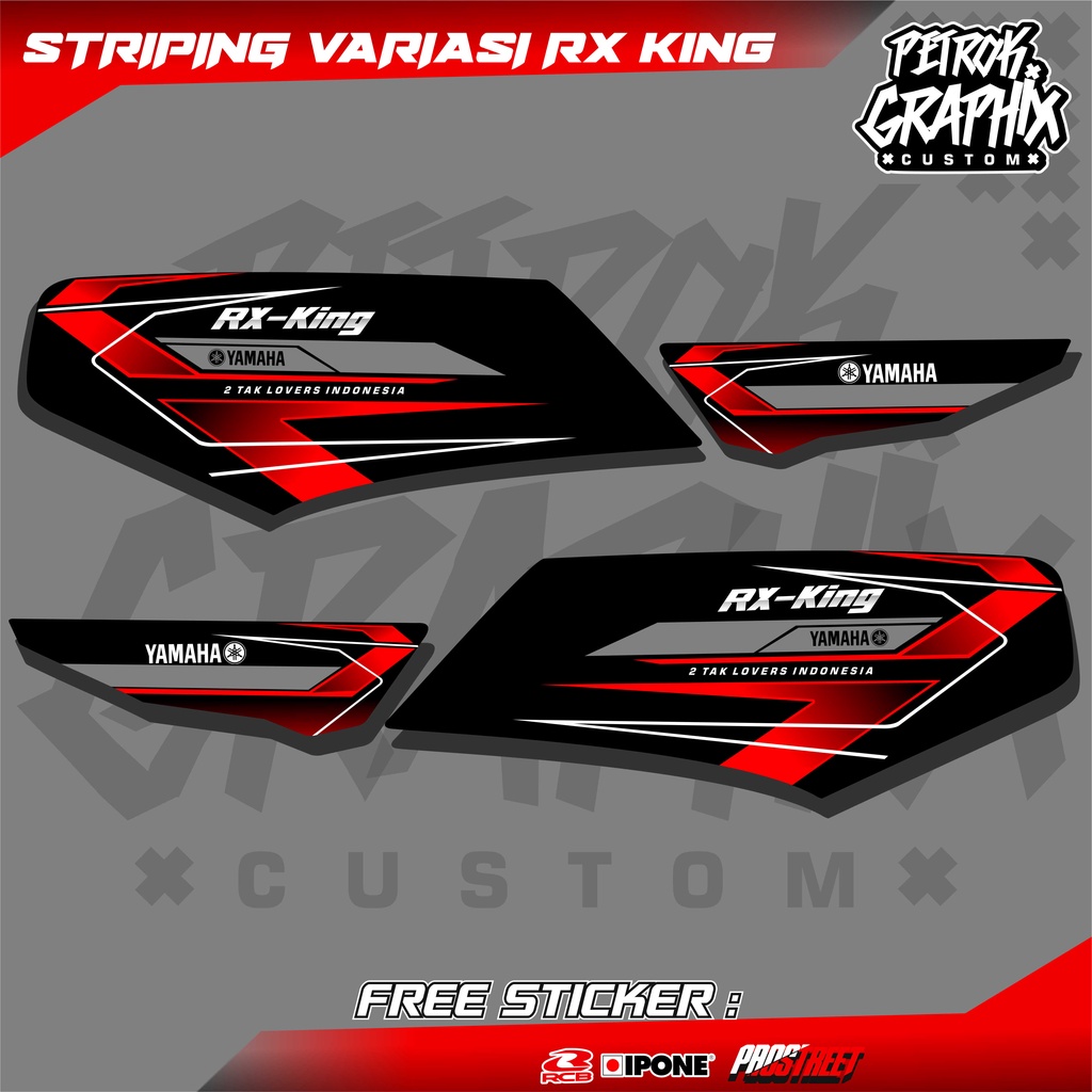 Striping list Variasi Rx King / Sticker Hologram Motor Rx King Racing