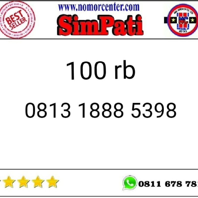 NO PERDANA TSEL SIMPATI triple 888 1888