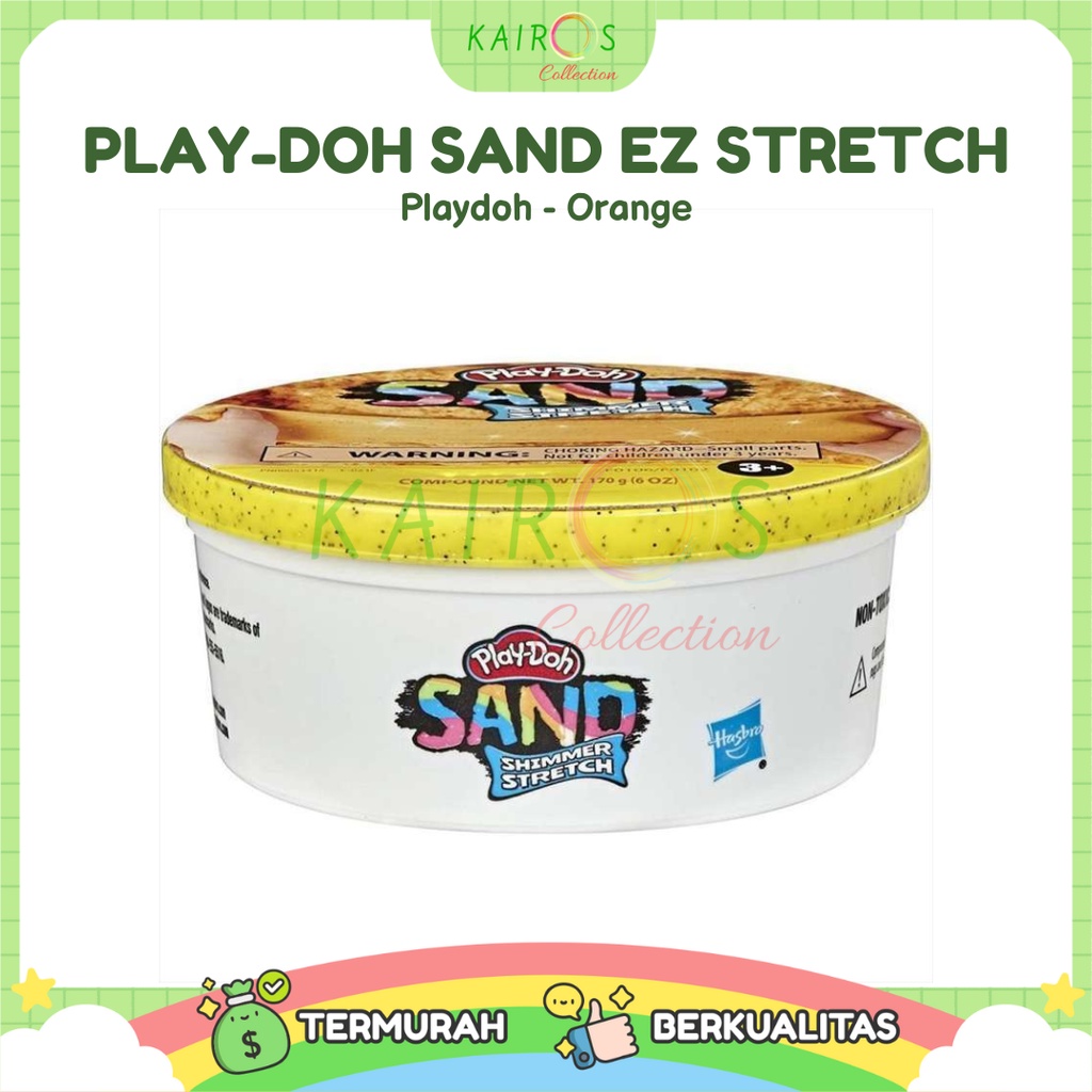 PlayDoh Sand EZ Stretch 6 OZ Orange 170 gr