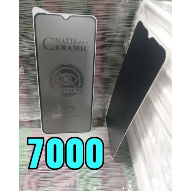 Tg Anti Gores Spy REDMI 7 / REDMI 8 / REDMI 8A / REDMI 8A PRO / REDMI 9 / REDMI 9A / REDMI 9AT / REDMI 9I / REDMI 9C / REDMI 9C NFC / REDMI 9 PRIME / REDMI 9 POWER / REDMI 10 A / REDMI 10 5G / REDMI NOTE 7 / REDMI NOTE 8 TEMPERED GLASS MATTE FILM CERAMIC