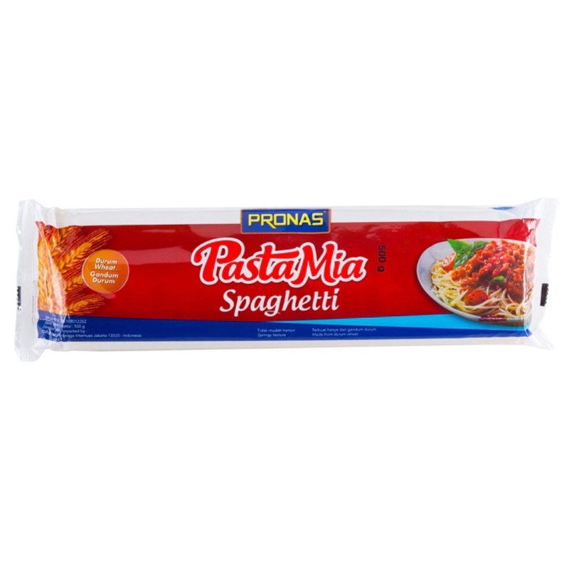 

PRONAS Pastamia Spaghetti 500gr / PRONAS / Pastamia / Spaghetti / pasta mia