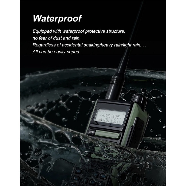 UV-16 PLUS - Two-Way High Power Handy Radio Walkie Talkie