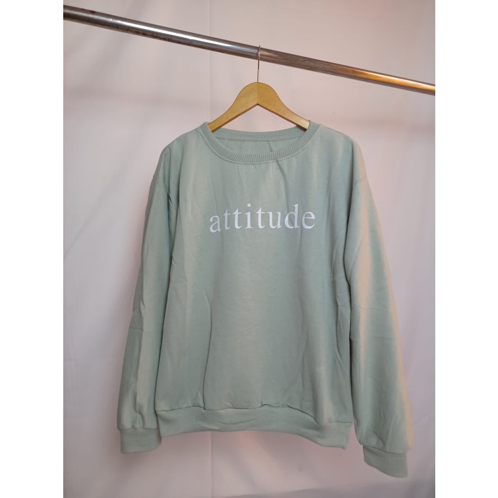 Sweater Wanita Attitude Bahan Fleece