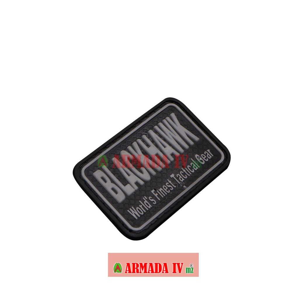 Patch Rubber Velcro Tulisan BLACKHAWK