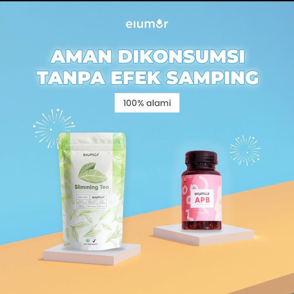 PAKET HEMAT ELUMOR APB anti perut buncit dan elumor slimming tea