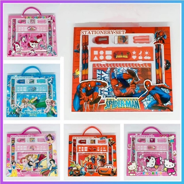 

BTS 923 - Stationery 10 set Alat tulis karakter Paket alat tulis sekolah 10 in1 bisa untuk hadiah dan souvenir ultah Anak TK PAUD SD