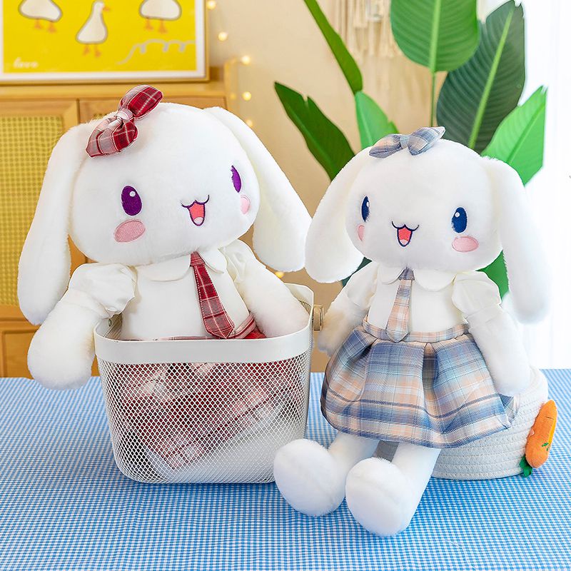 Huggable Rabbit Plushie Silky Mewah Dan Lembut Hadiah Sempurna Untuk Paskah Dan Natal