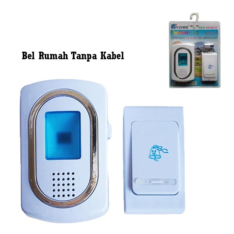 Bell rumah tamu kurir paket wireless tanpa kabel portable max 100 M meter - realoneacc