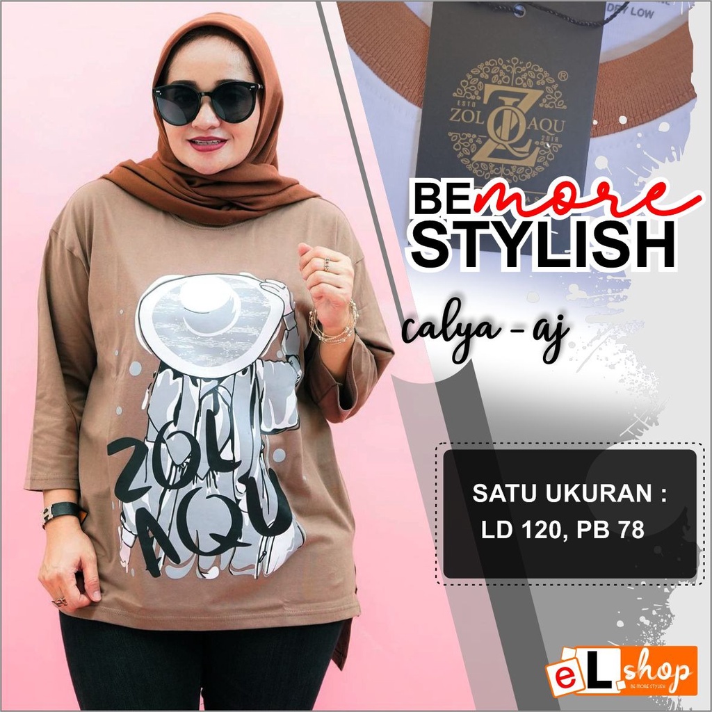 KAOS ZOLAQU ORI TERBARU 2022 ATASAN SEMI TUNIK ORIGINAL 100% PAKAIAN WANITA OUTFIT CLOTHING BAJU BLO