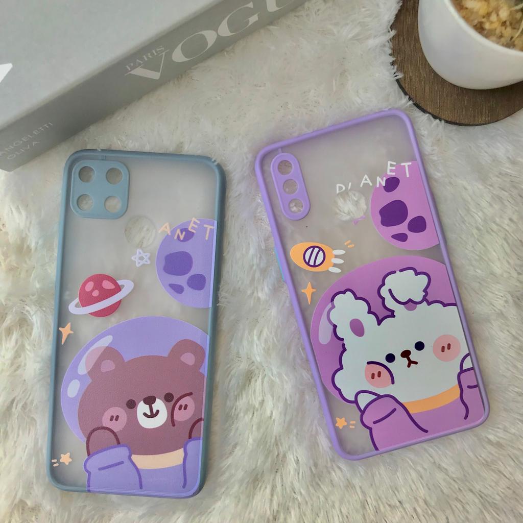 PRINTING HYBRID Bear case oppo a76 a96 4g a36 7z a16 a3s a5 a9 2020 f11 f9 a5s a7 a12 a11k a1k a52 a92 a33 a53 f11 pro a15 a31 2020 a54 a74 A95 4g reno 4f 5 3 5f A96 5G c1 c2