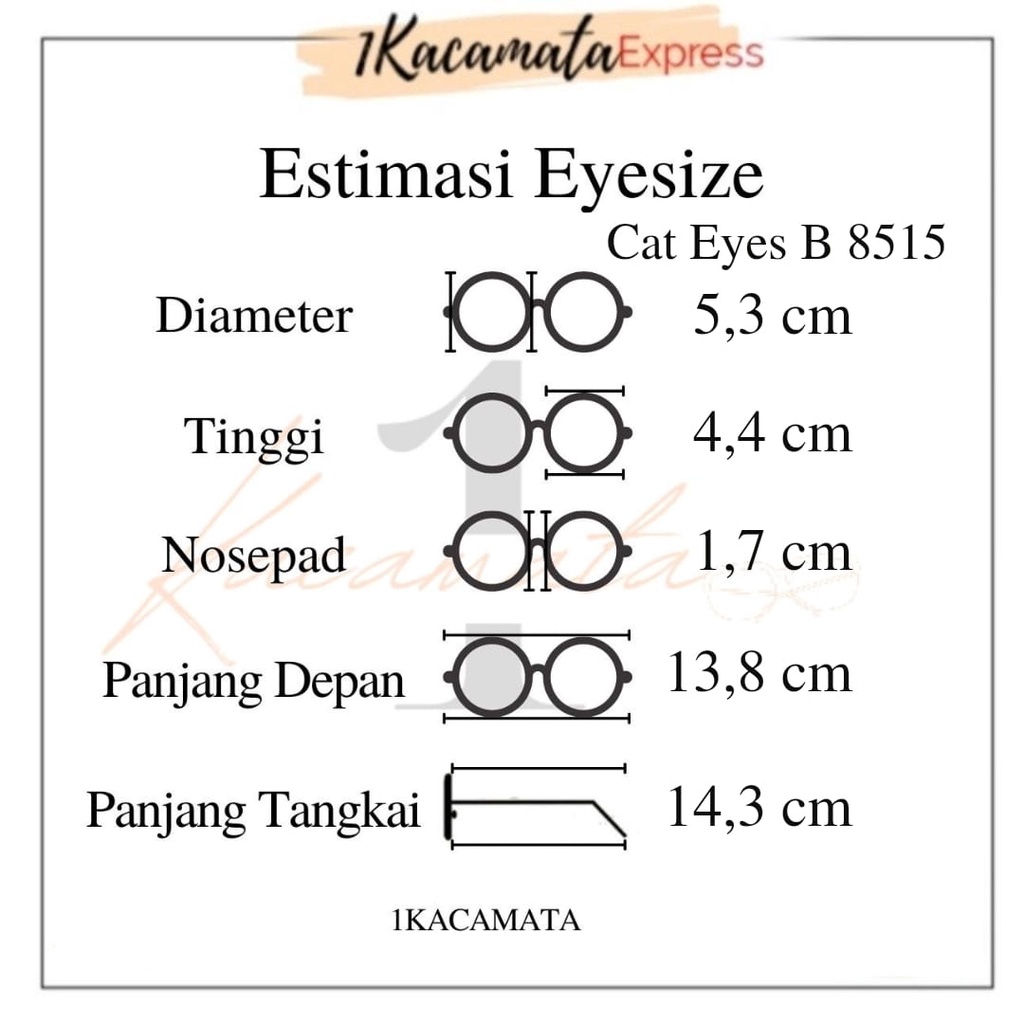 PAKET FRAME + LENSA KACAMATA HITS KEKINIAN 8515