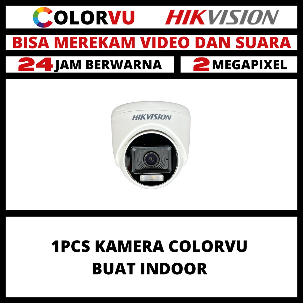 CCTV HIKVISION 2MP COLORVU INDOOR KAMERA COLORFUL CAMERA CCTV