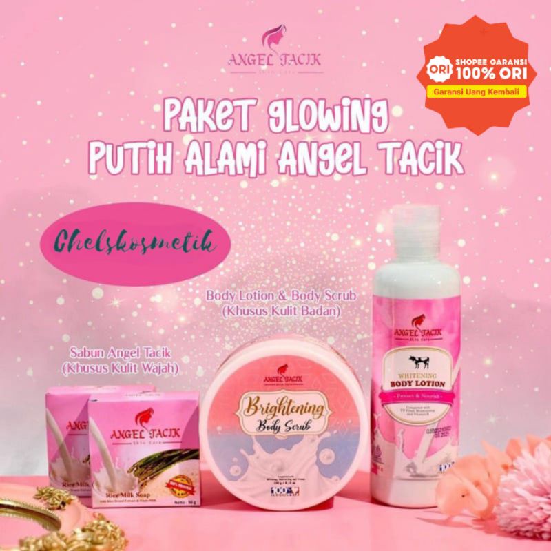 Angel Tacik Original / Hand Body Angel Tacik / Lotion Pemutih Ampuh / Sabun Angel Tacik