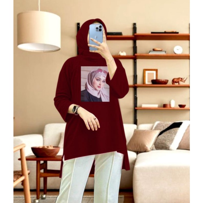 tunik hijab oversize XXL bahan BEBYTERRY