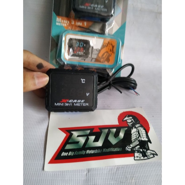 VOLTMETER MINI 3 IN1 MODEL KOSO + CHARGE USB TERMURAH