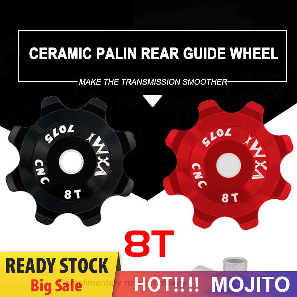 Vmx Bearing Pulley Derailleur Belakang Sepeda MTB 8T Bahan Keramik Aluminum CNC