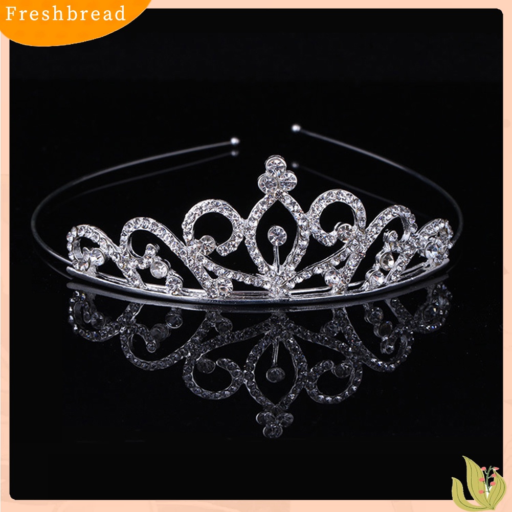 (Fresh) Bando Anak Perempuan Model Mahkota Tiara Princess Berlian Imitasi Untuk Pesta / Dansa