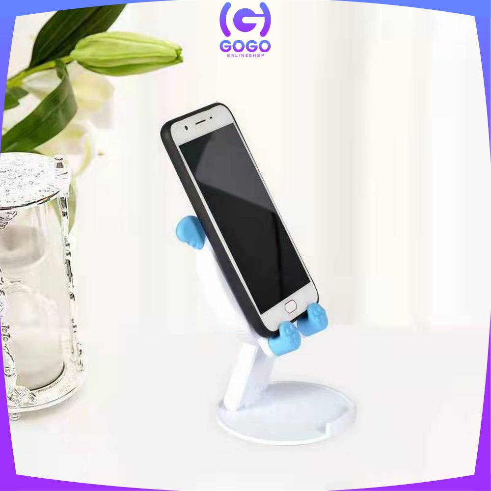 GOGO-C727 Stand Holder Lipat Motif Animal Karakter Lucu Folding Dekstop Dudukan Hp Multifungsi / Phone Holder Hp Untuk Penyangga Ponsel Tatakan Handphone