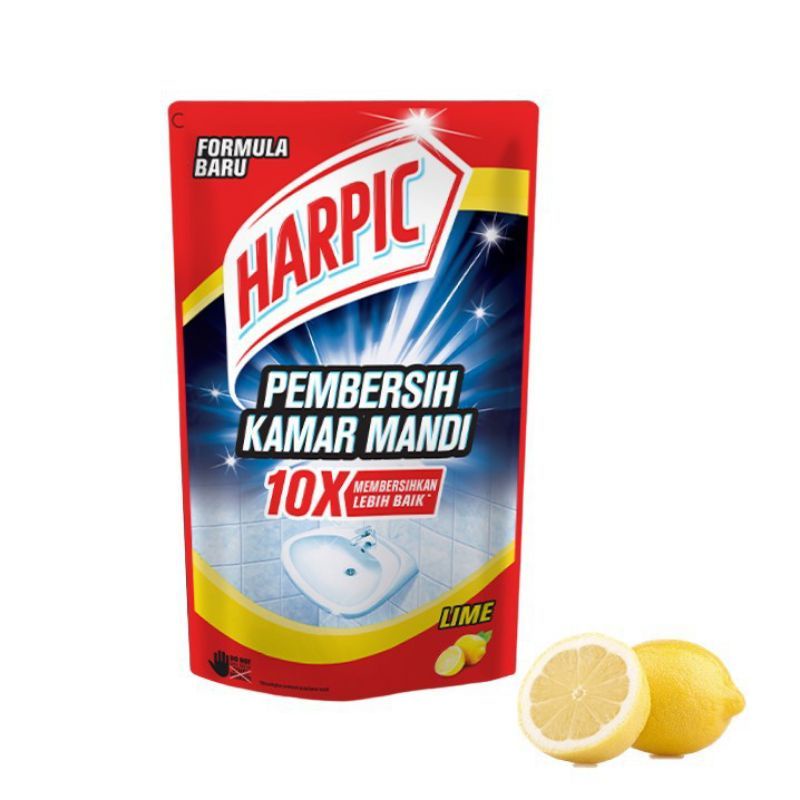 Harpic Pembersih Kamar Mandi Lime Rose Refill 400 / 700mL