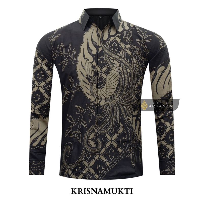 BATIK BOLO DEWO Motif Arya Piningit Hem Atasan Kemeja Baju Batik Pria Lengan Panjang