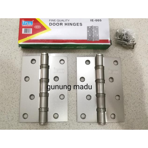 ENGSEL PINTU 4" high quality / ENGSEL PINTU RUMAH 4 INCH silver