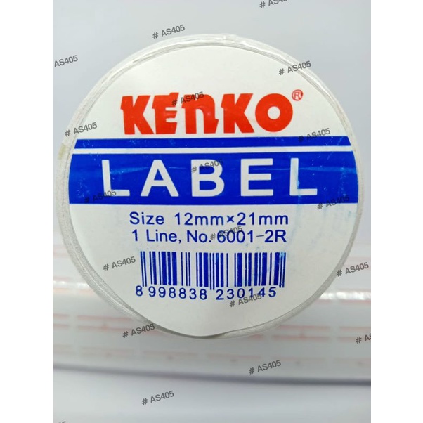 

KENKO Label Harga 1 line 12x21mm (1 roll) - garis merah