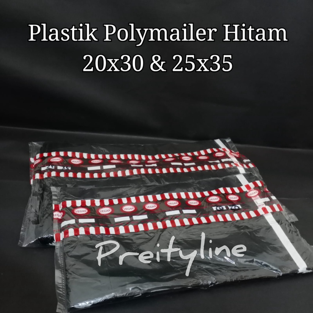 

Plastik POLYMAILER HITAM / Plastik Packing @100lbr