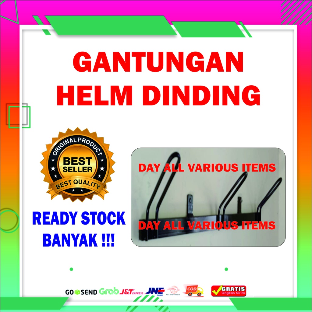 GANTUNGAN HELM DINDING KEREN