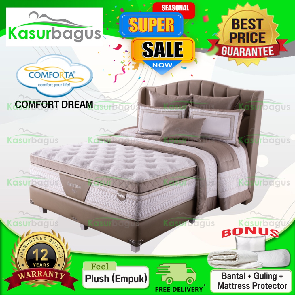 Comforta Kasur Springbed Comfort Dream - Full Set 180x200