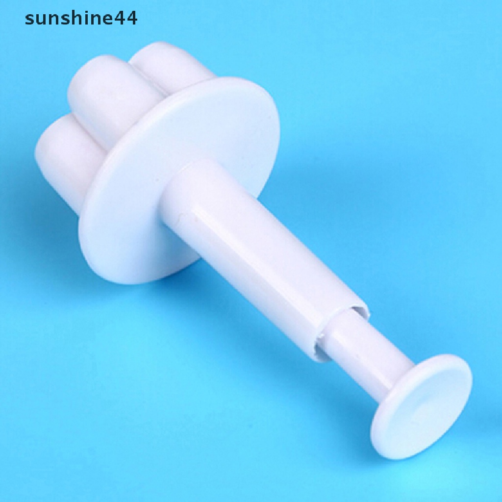 Sunshine 4Pcs / set Cetakan Kue / Biskuit Bentuk Bunga 3D DIY