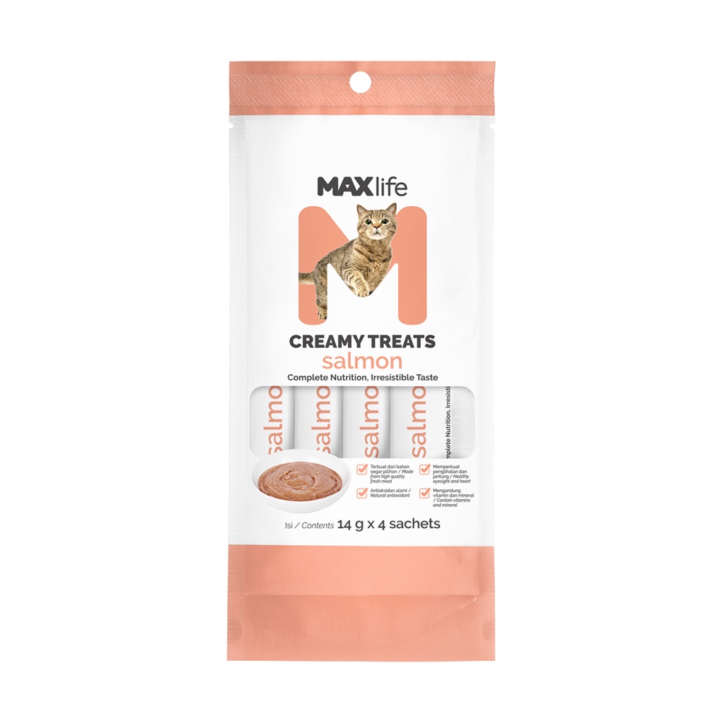 MAXlife Cat Creamy Treats Salmon