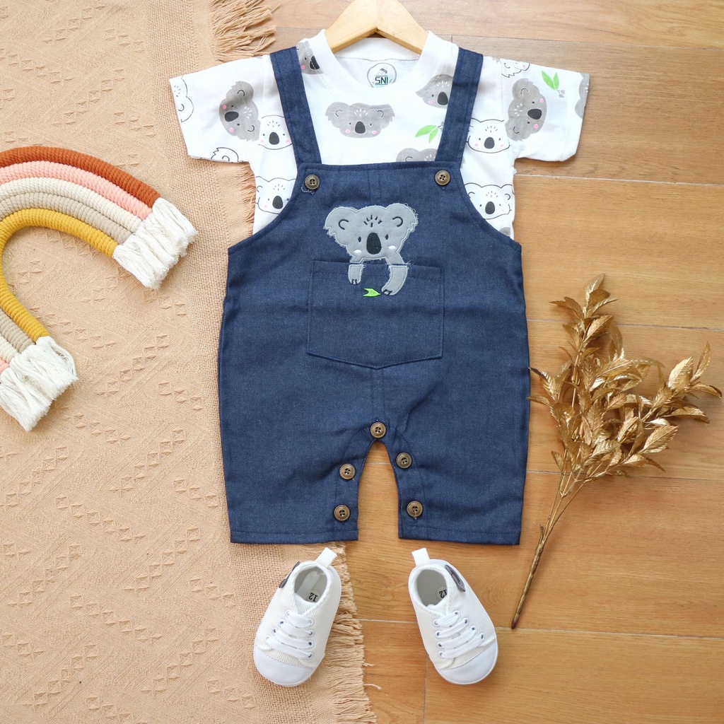 BARU! LIK001 - 2in1 Overall fashion Lion Singa bayi cowok laki-laki baju kodok Pergi Jalan Casual