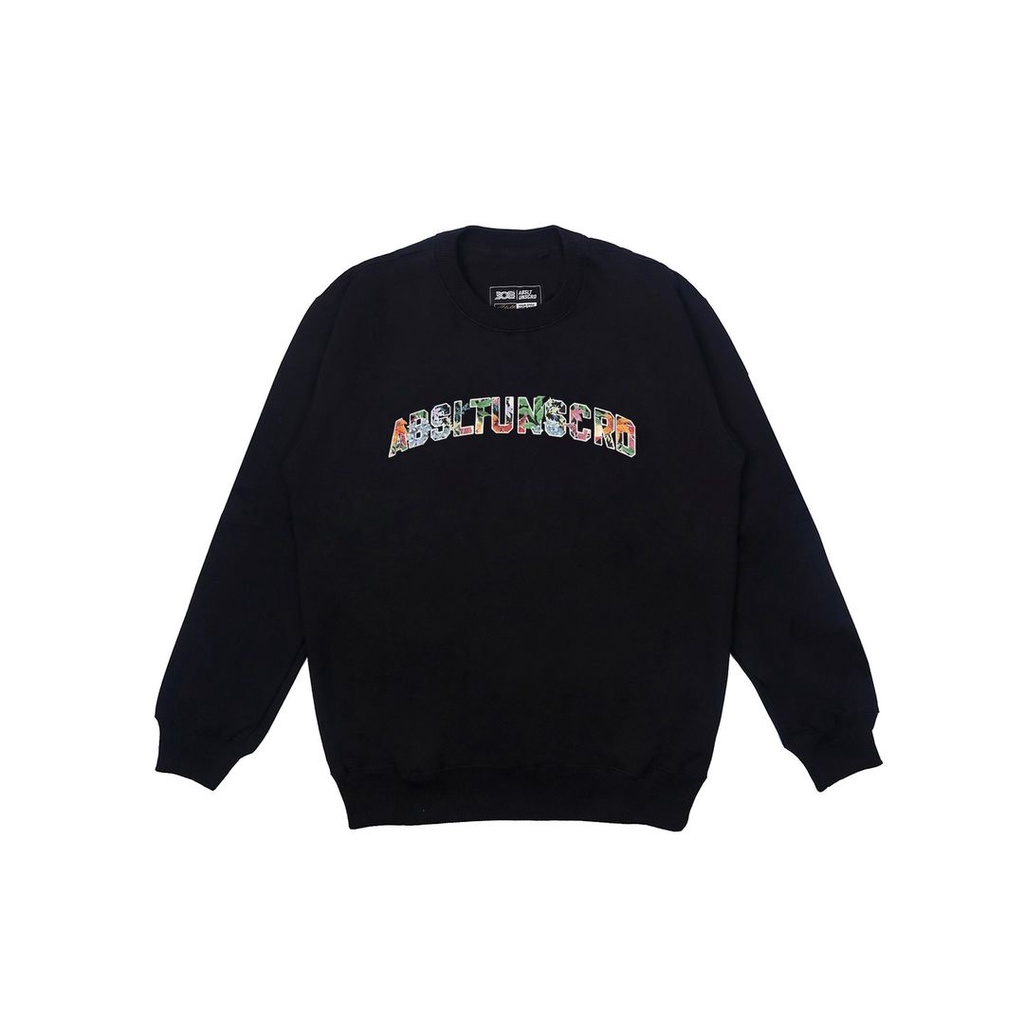 308 Absltunscrd Crewneck Abslt Unscrd Flower Colour - Black