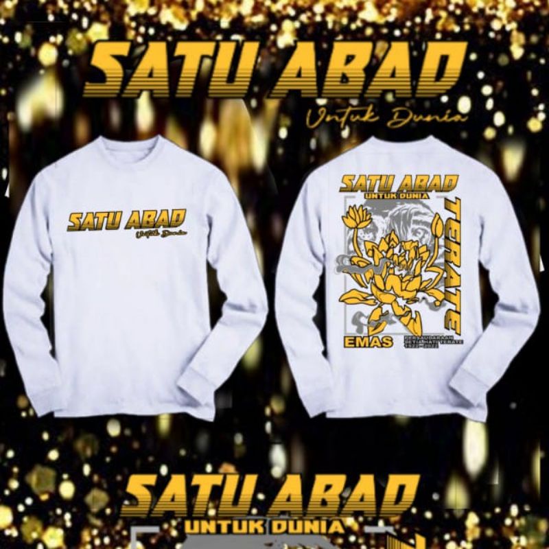 KAOS PSHT SATU ABAD PUTIH PANJANG, KAOS PSHT PANJANG SRIKANDI TERATE