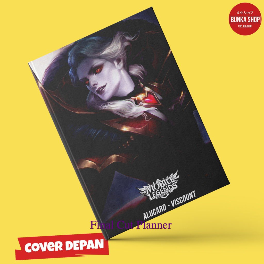 

Note Book Game Mobile Legends Alucard Viscount Hardcover A5 Buku Tulis Catatan Murah .