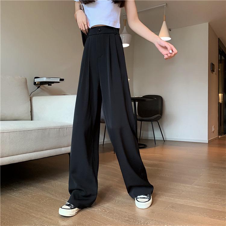 [littlecrab] Celana Panjang Kulot Loose Cullote Pants Kancing Highwaist Celana Kantor Formal Kasual Simple Polos Elegan Berkualitas Premium Quality Korean Style